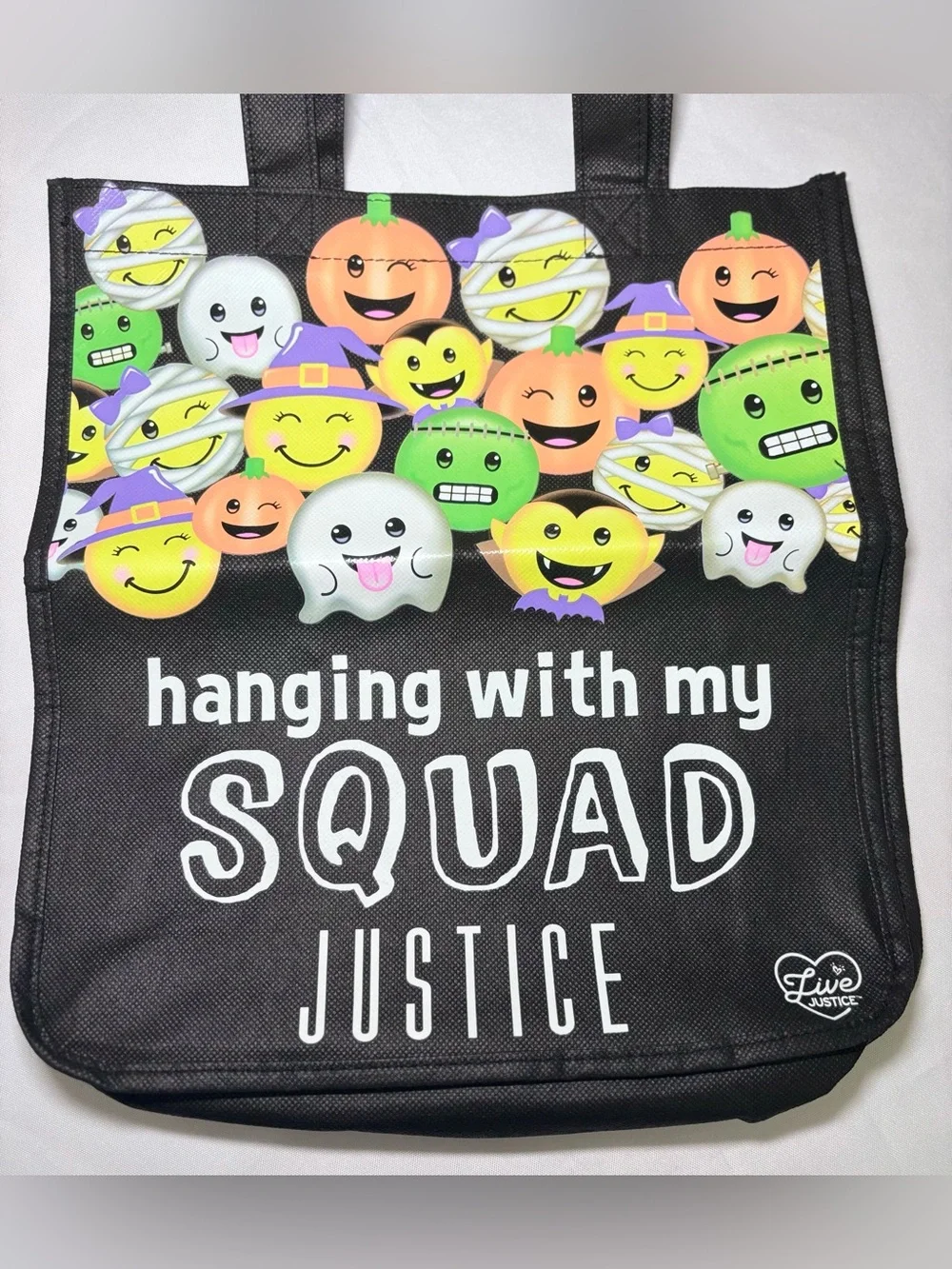 Justice Halloween Hanging With My Squad Truck or Treat Bag/Tote 🎃👻